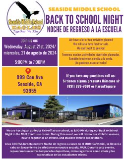 SMS Back to School Night